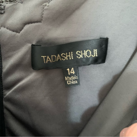 Tadashi Shoji Black and Gold Lace Dress - Picture 9 of 15